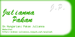 julianna pakan business card